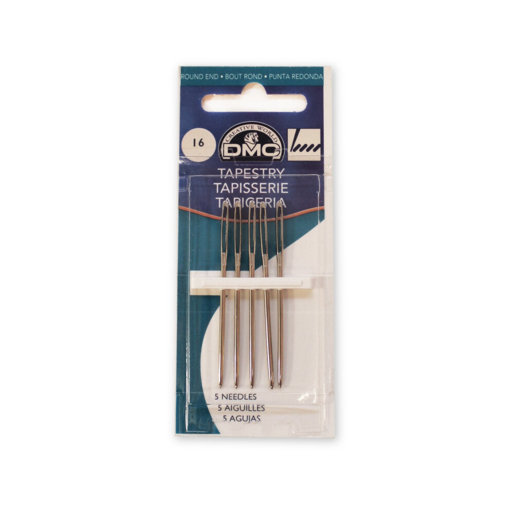 DMC 176716 Tapestry Hand Needles  5Pack  Size 16