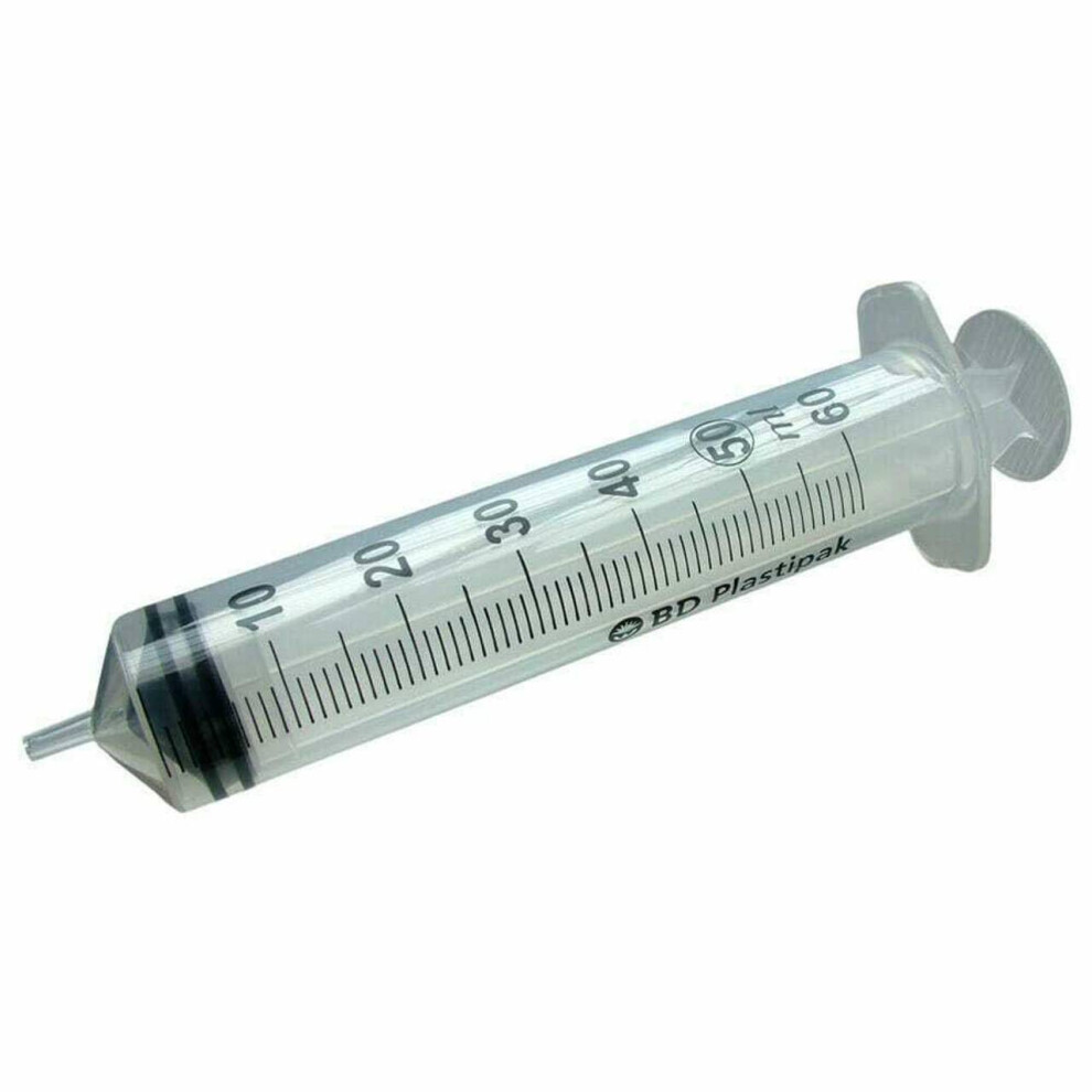 (20) 50ml BD Plastipak Luer Slip Syringes