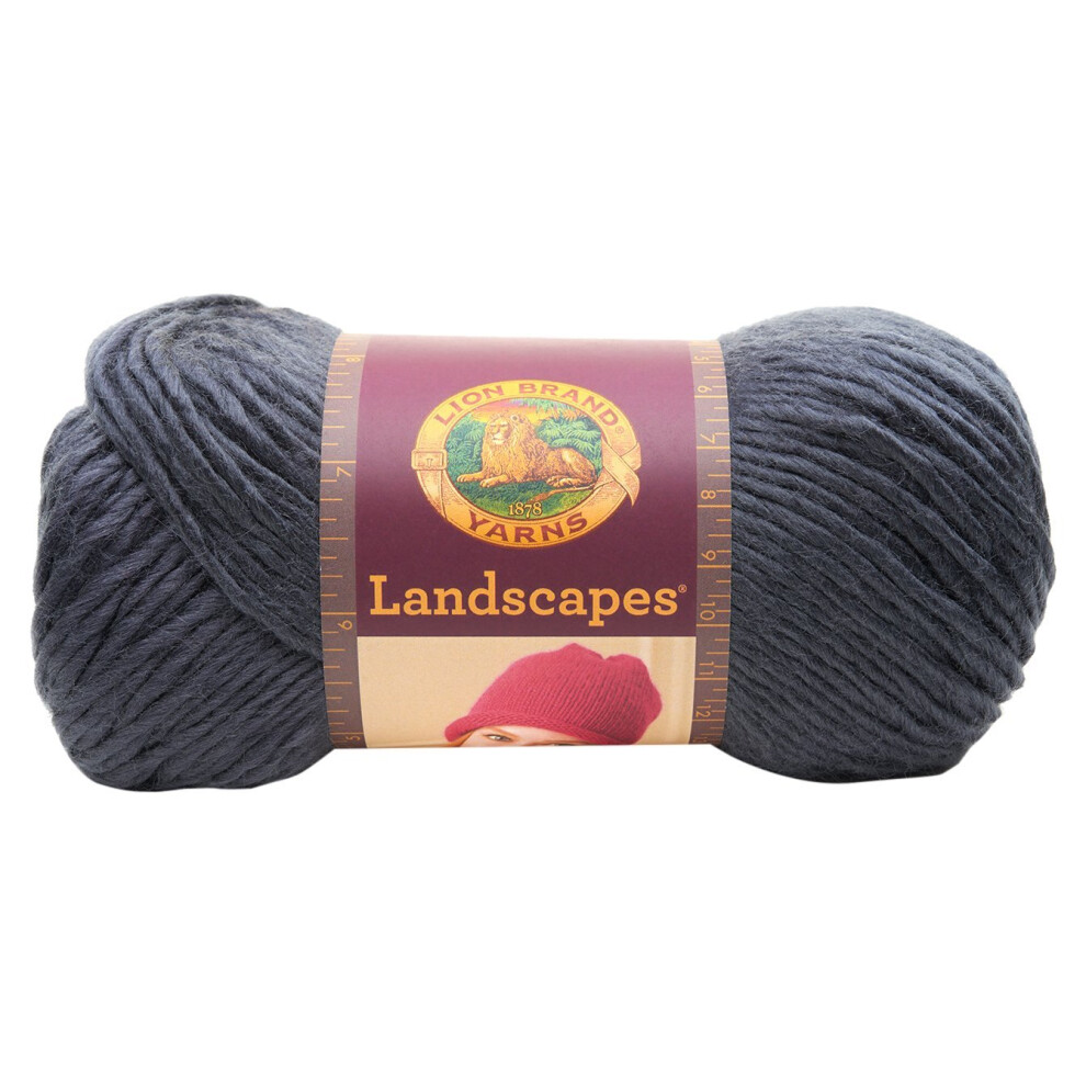 Lion Brand Yarn 545149 Landscapes Yarn  Charcoal