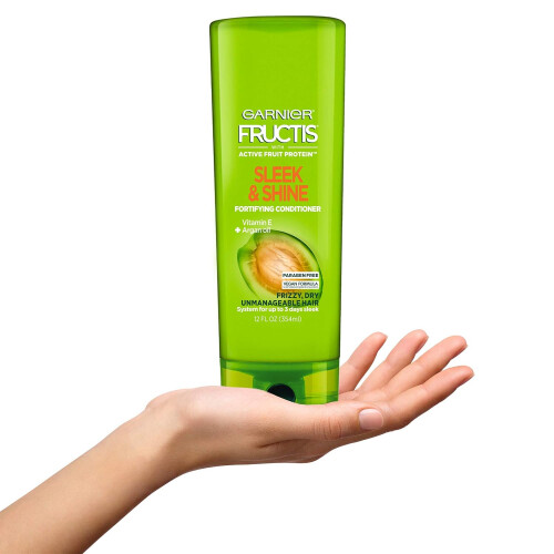 Garnier Garnier Fructis Sleek and Shine Conditioner, Frizzy, Dry, Unmanageable Hair, 12 fl; oz.