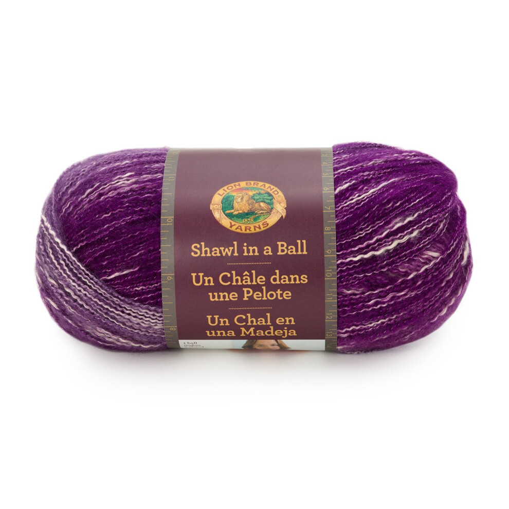 Lion Brand Yarn 828203 Shawl in a Ball Yarn  One Size  Mindful Mauve