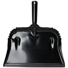 Fulton 182B-20PK 7-1/2" x 12-3/4" Staubschaufel Stahl, Schwarz