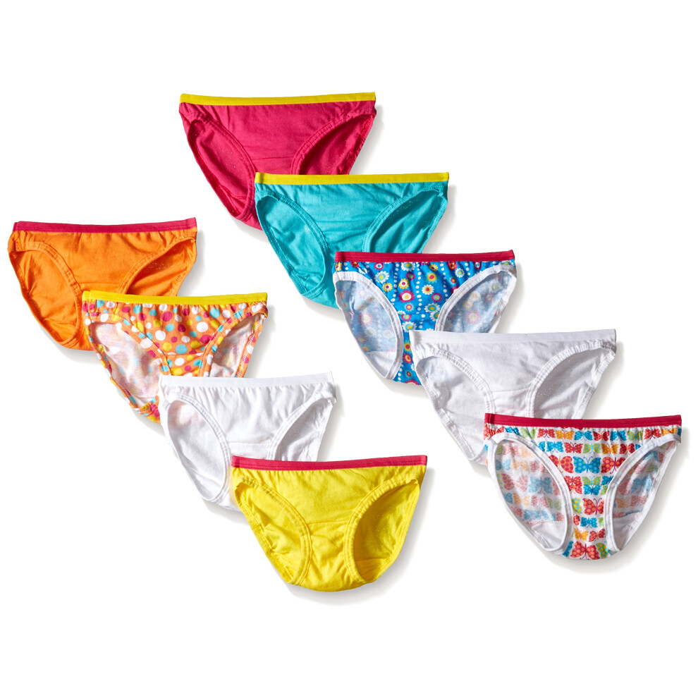 Fruit of the Loom Little Girls Wardrobe Cotton Bikini Multi 4Pack of 9