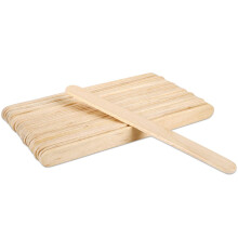 Beauticom 100 kpl 5,5"" Medium Flat Wood Sticks -lastalla kasvojen karvojen vahanpoistoon (4,5"" puinen applikaattori 100 kpl)
