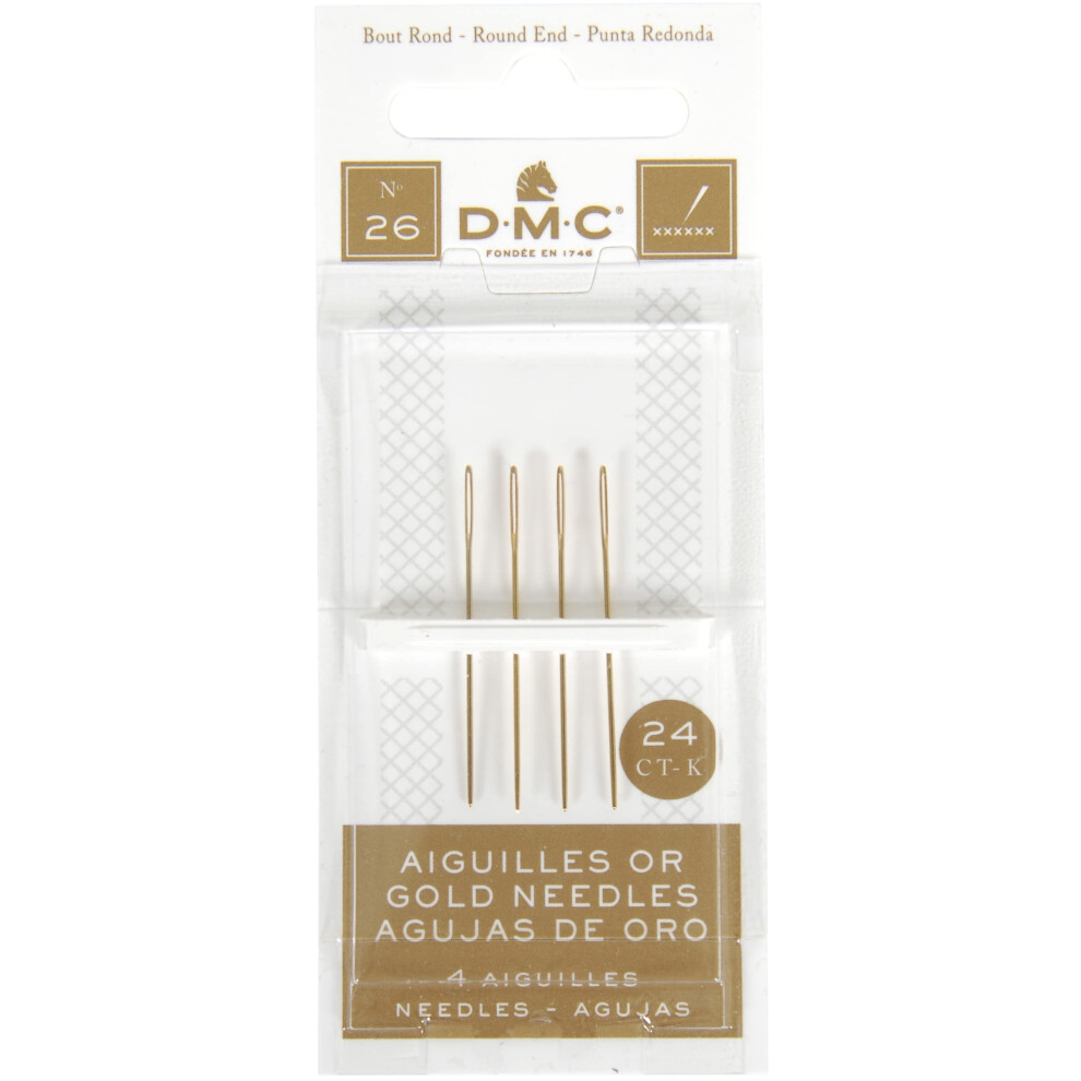 DMC Gold Tapestry Hand Needles  Size 26 4Pkg