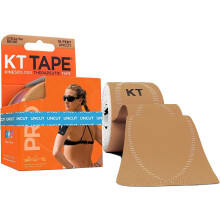 KT Tape, Pro Syntetisk Kinesiologi Atletisk Tejp, 16 Uncut Rulle, Stealth Beige