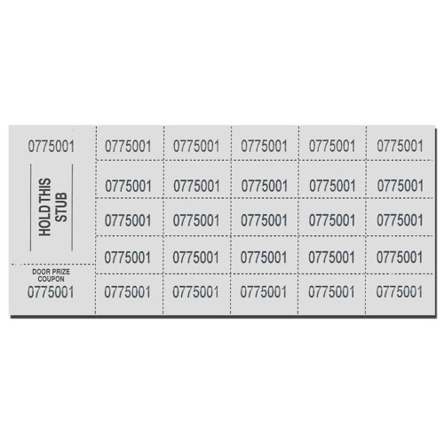 Auktionstickets  500 Blatt  WEISS