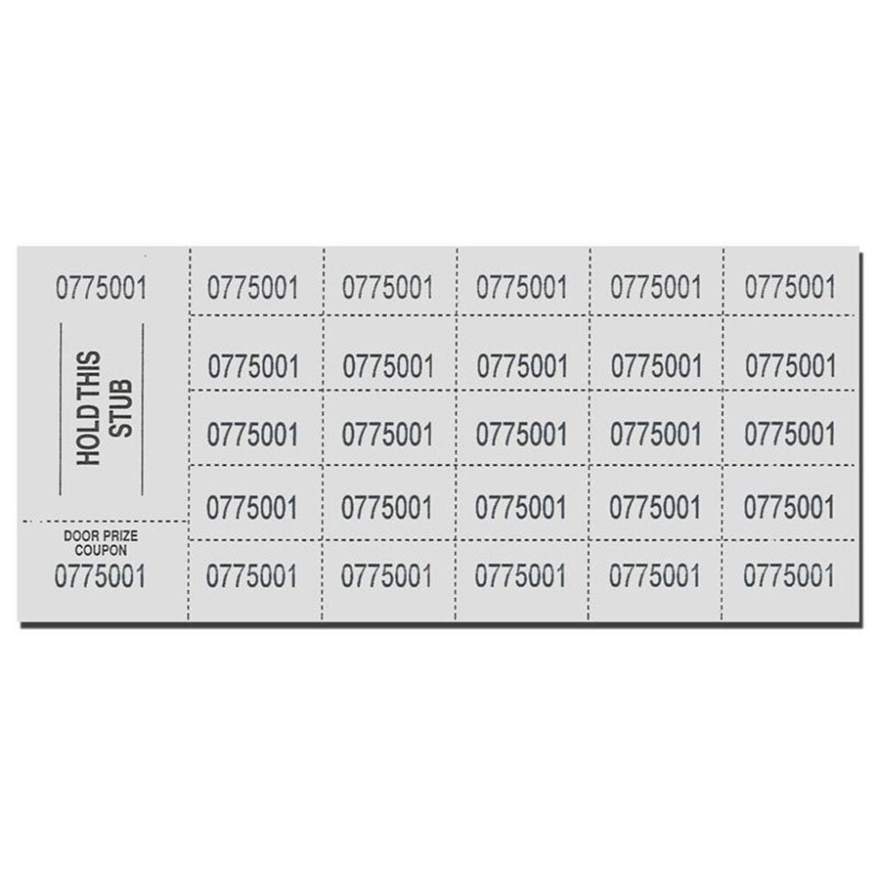 Bilety Aukcyjne - 500 Arkuszy - BiaŁY-image