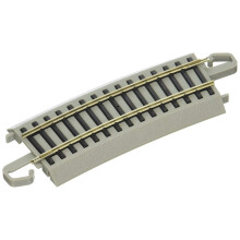 Bachmann Trains - Snap-Fit E-Z TRACK HALBSEKTION 22" RADIUS GEBOGEN (4/Karte) - NICKEL SILBER Schiene