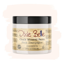 Dixie Belle Paint Company Chalk Finish Furniture Paint | Pink Champagne (16oz) | Matte Pale Pink Chic Chalk Mineral Paint | DIY Furniture Paint