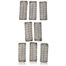 2-Pack (TOTAAL 8 ROLLERS met 8 Pinnen) HAIRSTYLING BORSTELS & PINS Krullers 3" x 1 1/8" Borstels
