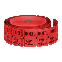 HENRY DOTS 50/50 Tombola-Tickets, Doppelrolle  2.000 Lose pro Rolle  leicht abreibare Stubs fr Kontaktinformationen  Tombola-Trommeltickets-Roll
