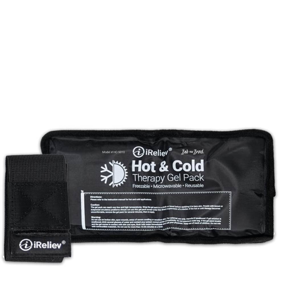 Ireliev Ice Pack For Hot & Cold Therapy Gel Pack - Hot & Cold Relief, Reusable, Freezable & Microwaveable, Pain & Muscle Soreness, Arm, Leg, Knee, Shoulder, B