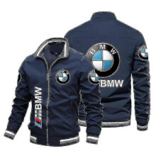 (XXXL, Black) Men's Jacket Bwm Printed Jacket Baseball Jacket Outdoor Cycling Windproof Jacket Motorcycle Jacket