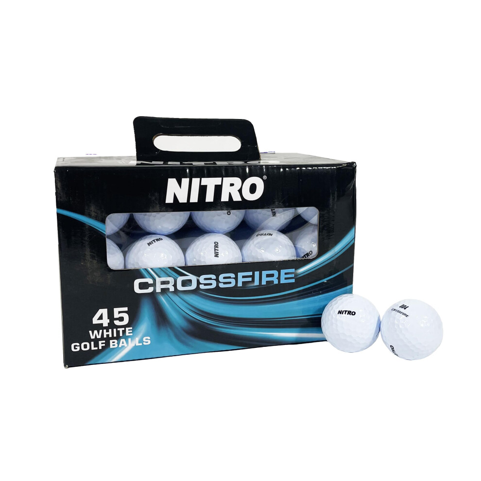 Nitro Golf Crossfire 45 Ball Pack Golf Balls  White