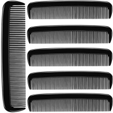 LUXXII 6 Pack 5 Pocket Hair Comb Beard  Mustache Combs for Mens Hair Beard Mustache and Sideburns