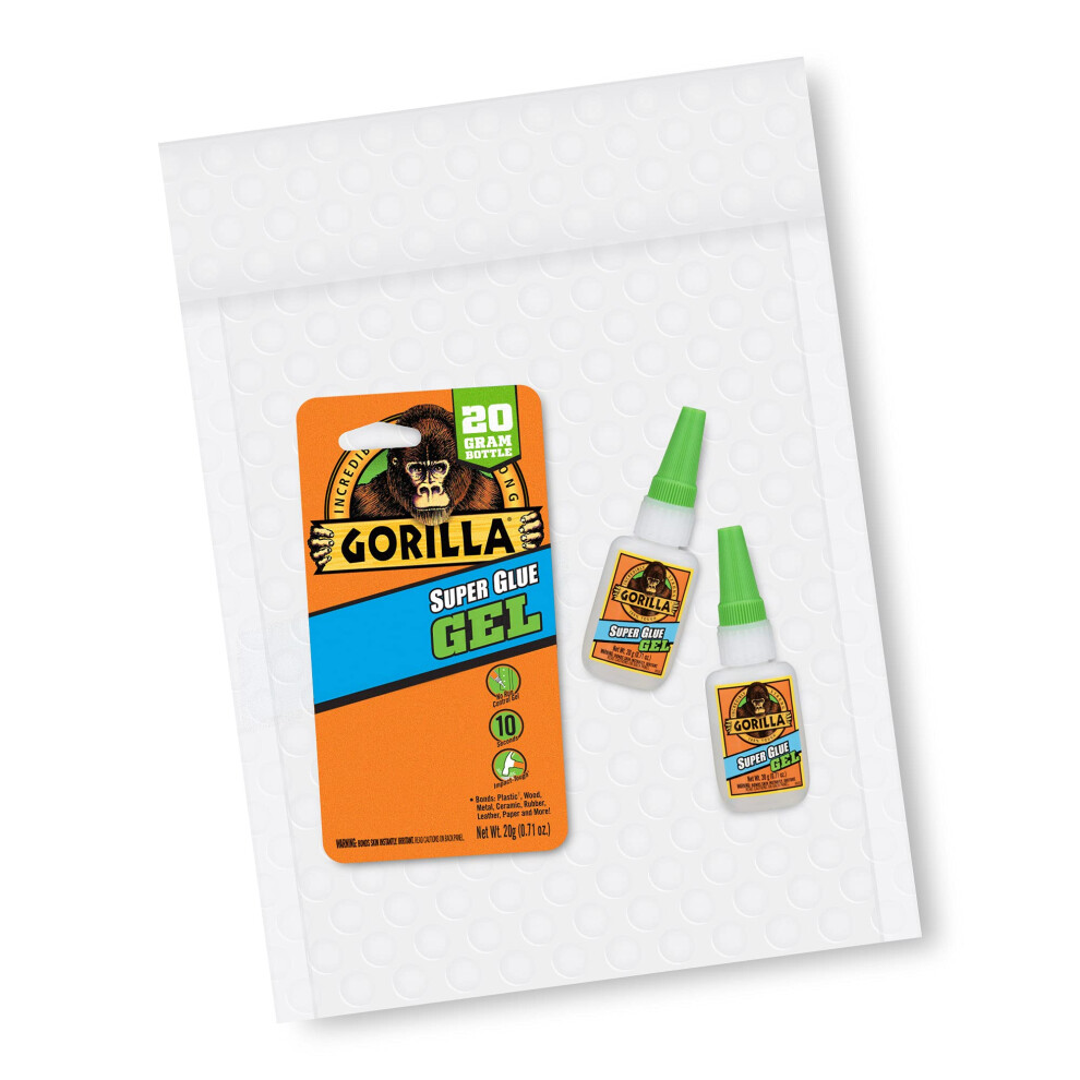 Gorilla Super Glue Gel  20 Gram  Clear  Pack of 2