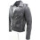 (L) Men's Black Brando Leather Biker Jacket Abc 2