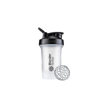 BlenderBottle Classic V2 Shaker Bottle per Proteine e Pre Workout, 20-Ounce, Trasparente/Nero