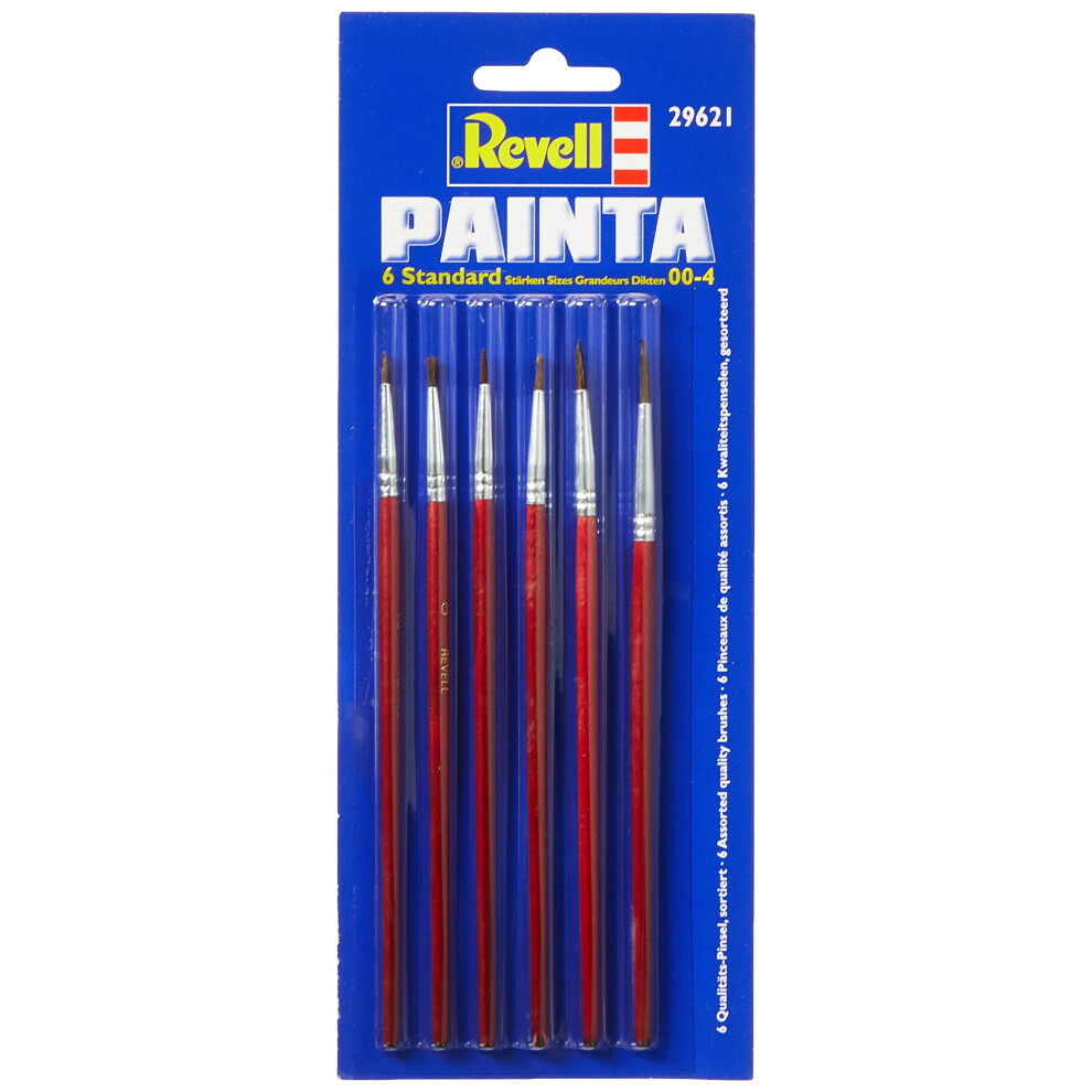 Revell Paint Brush Set Painta Standard  6 Brushes