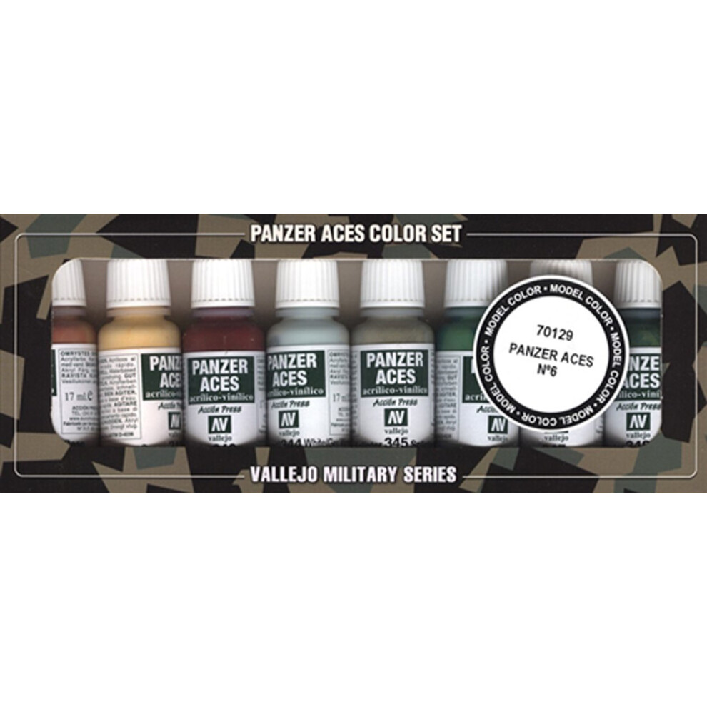 Vallejo Panzer Aces No 6 Paint Set  17ml