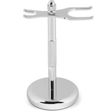 Support Vintage en Chrome G.B.S pour Rasoir et Brosse - Compatible avec Rasoirs DE & Manuels | Fête des Pères