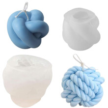 Topys 2 pachete siliconice mucegai 3D matri?e cu bila din lna Mucegai ?i noduri mucegai de fire de design pentru a monta pentru fabrica?ie de lu