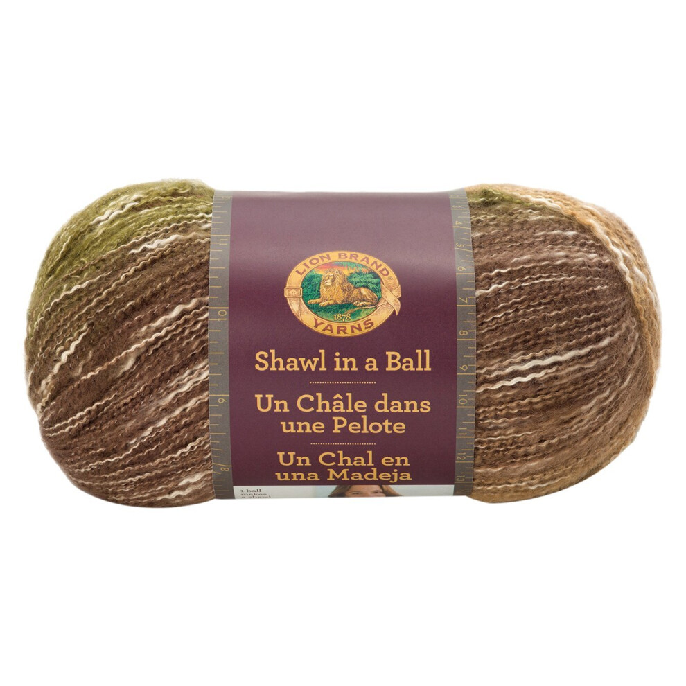 Lion Brand Yarn 828206 Shawl in a Ball Yarn  One Size  Peaceful Earth