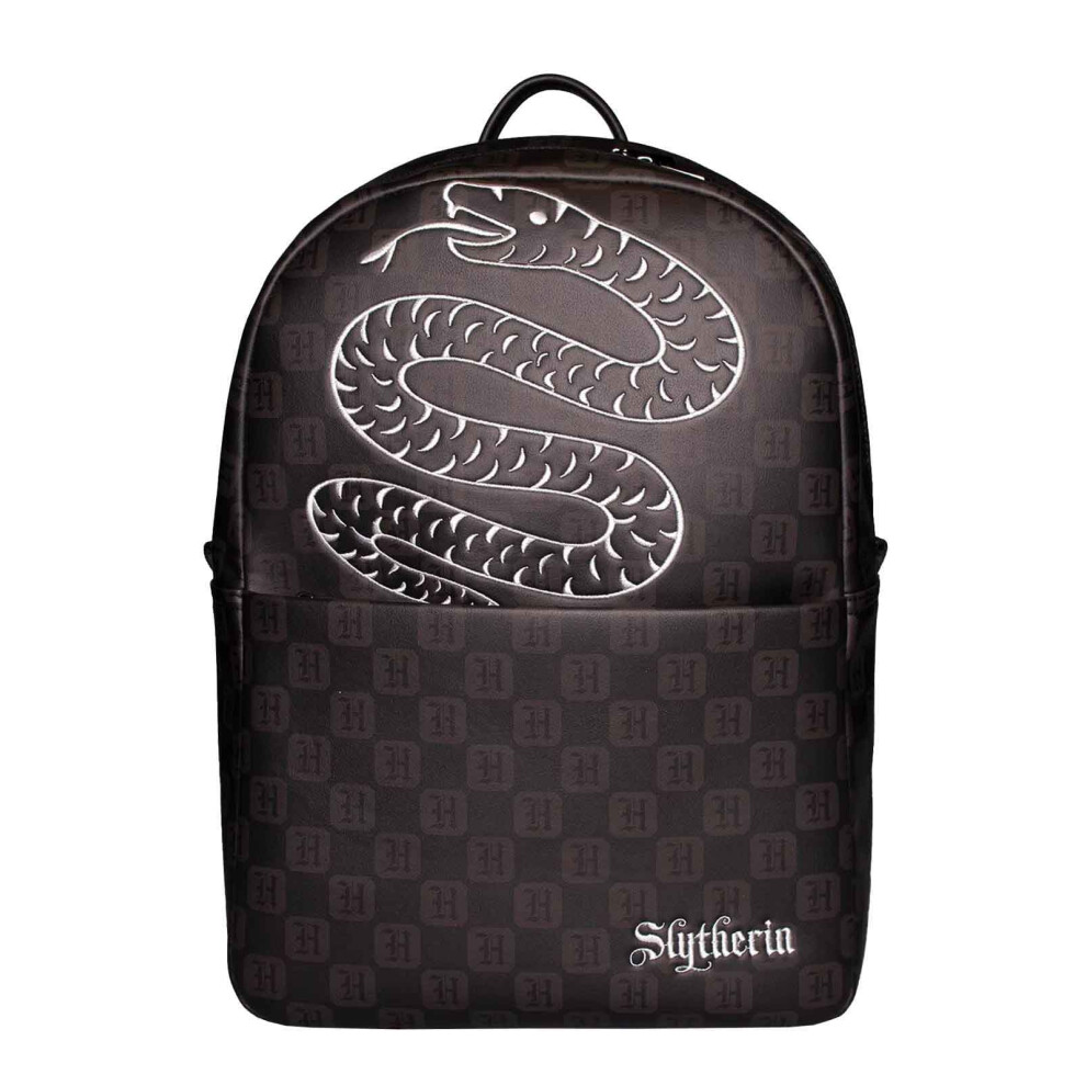 Harry Potter Backpack Wizards Unite Slytherin Crest Print New Official Black