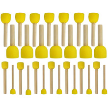 28-delige Assortiment Ronde Sponskwasten Set, Verf Gereedschappen voor Kinderen