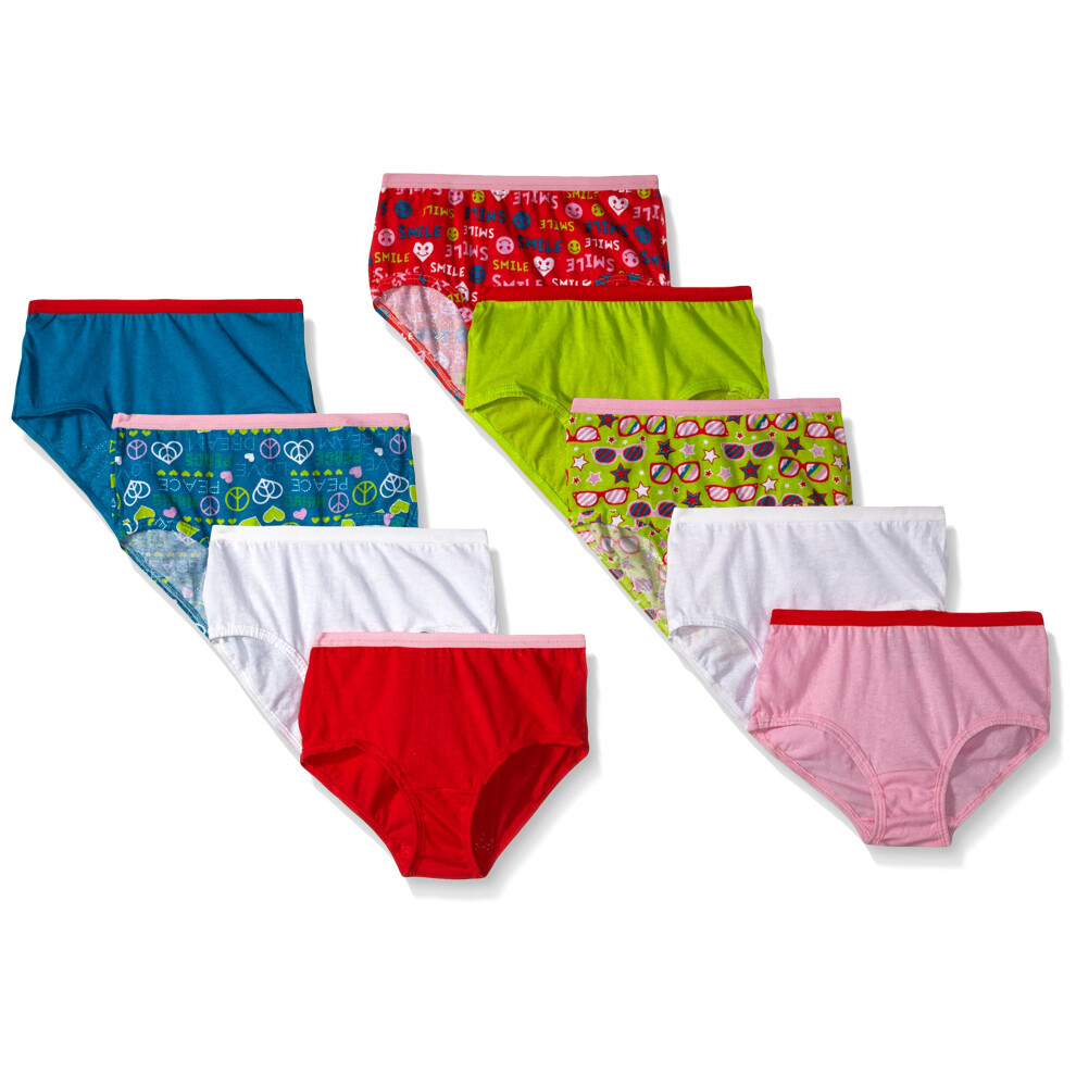 Fruit of the Loom Little Girls Brief  Assorted  6Pack of 9