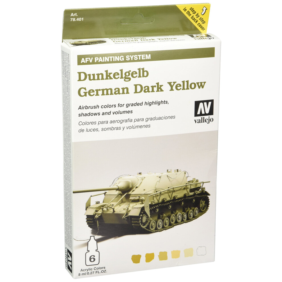 Vallejo AFV German Dark Yellow Modulation Set  8ml