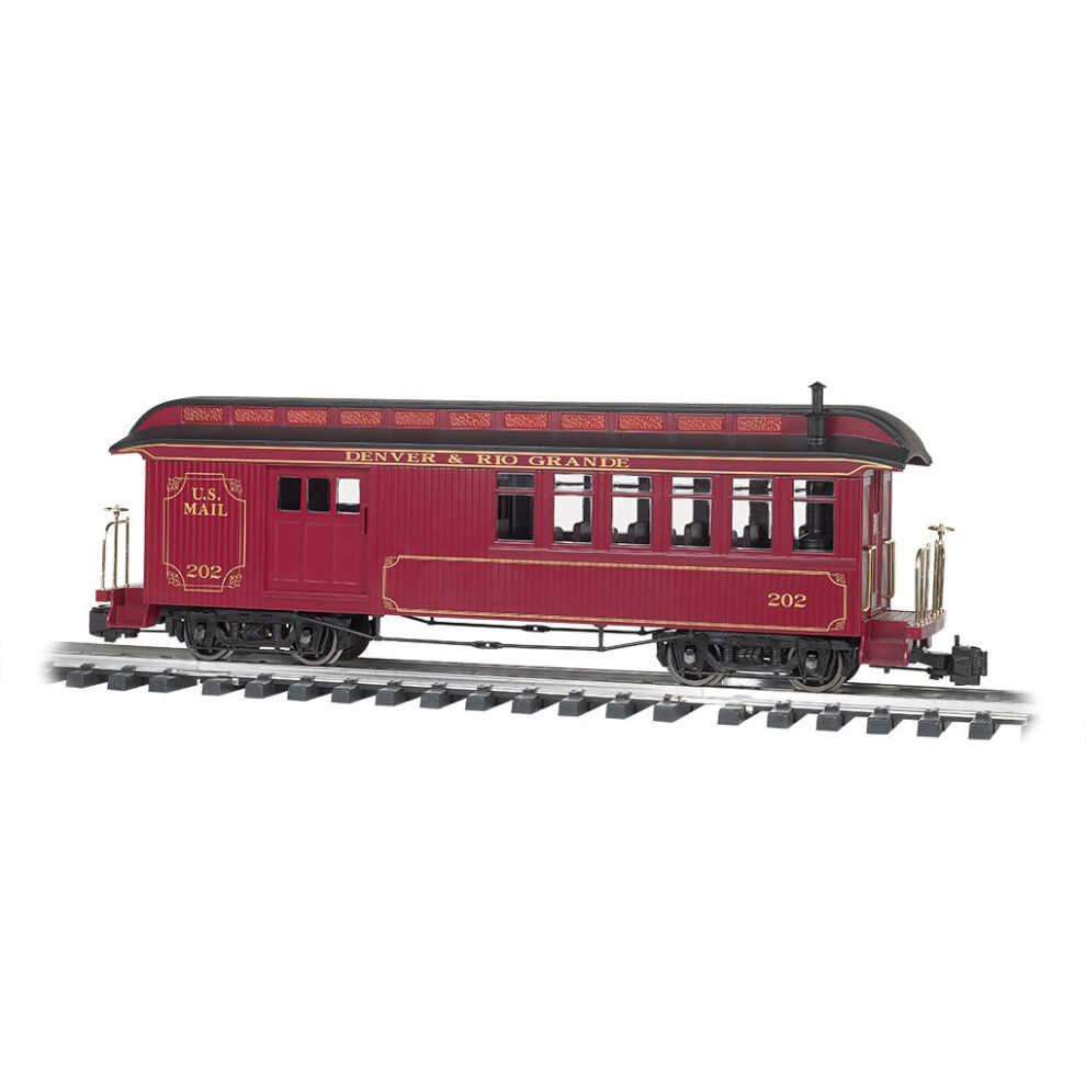 Bachmann Industries Train Passenger Car Jackson Sharp Passenger Car Combine Denver  Rio Grande Large Scale