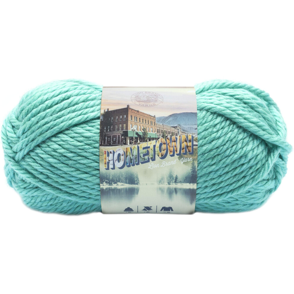 Lion Brand Yarn Hometown Yarn  1Pack  Miami Sea Foam