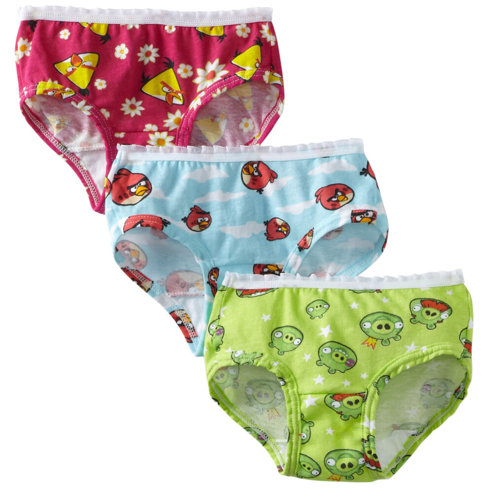 Fruit of the Loom Little Girls Angry Birds Briefs   Assorted  2T3TPack of 3