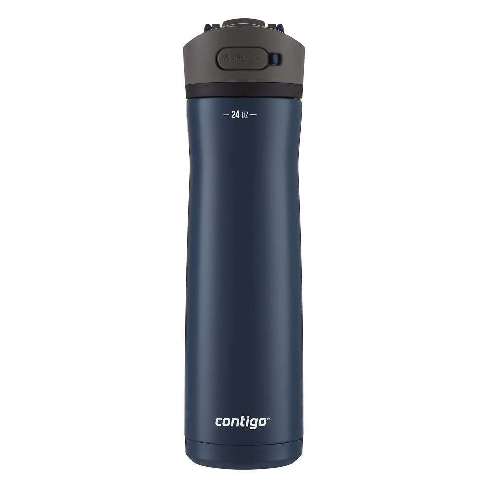 Contigo Ashland Chill 24oz Stainless Steel Water Bottle with Leakproof Lid  Straw  Smart Temperature Technology Keeps Beverages