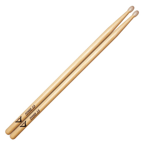 Vater Power 5A Nylon Tip Hickory Drum Sticks  Pair