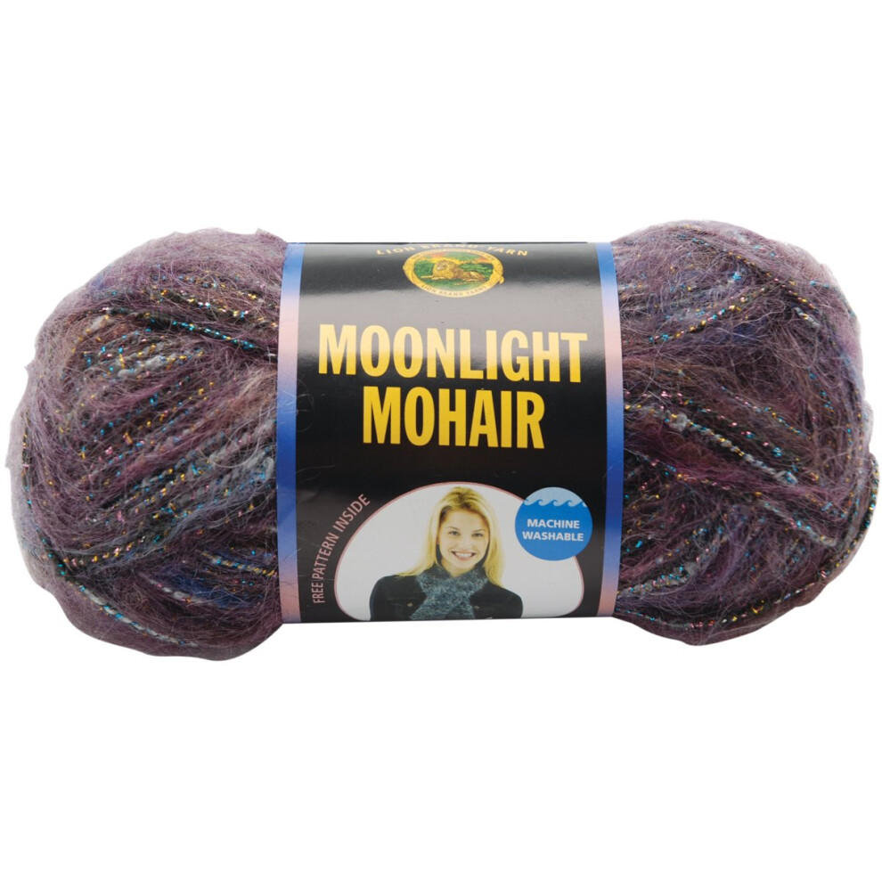 Lion Brand Yarn Moonlight Mohair Yarn  Purple Mountains