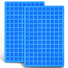 Anaeat 126-cavity carre en silicone moule de bonbons 2 paquet de moule au chocolat en silicone antiadhesif pour les caramels faits maison jelly g