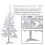 (White) 4ft Artificial Christmas Tree with 139Tips & Stand 3