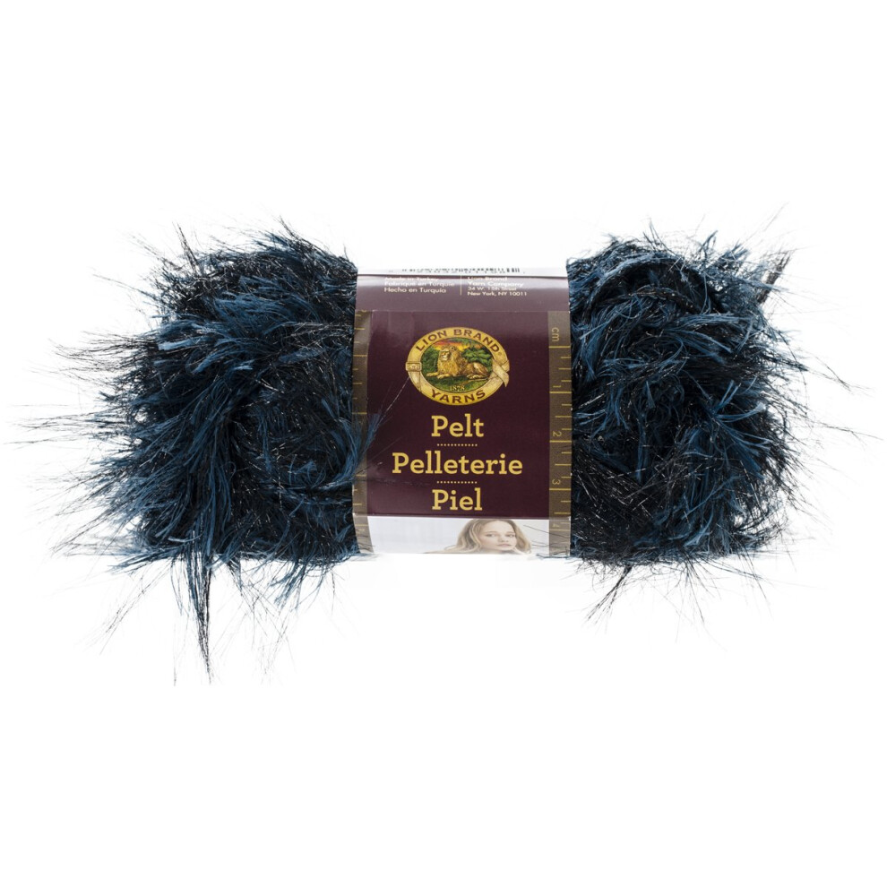 Lion Brand Yarn 321201 Pelt Yarn  Blue Mink