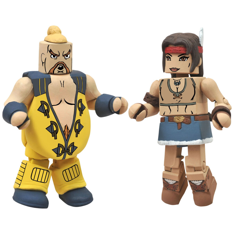 Diamond Select Toys Street Fighter X Tekken Minimates Series 2 Rufus vs Julia  2Pack