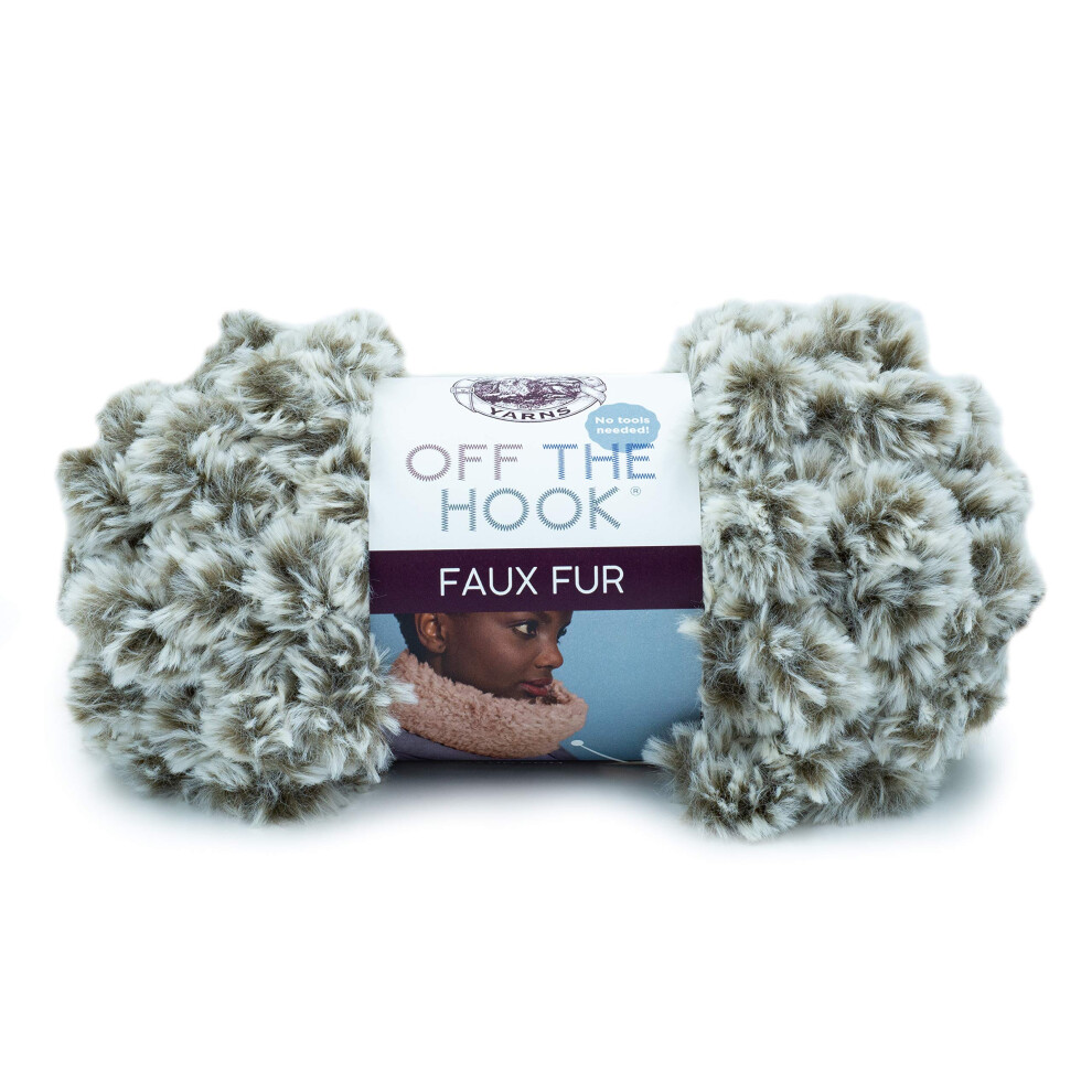 Lion Brand Yarn Off The Hook Faux Fur Yarn  Chow Chow