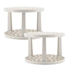 Creative Mark Brush Crate B?rsteopbevaringsholder - B?rstekasse til malerkunstnere, der t?rrer og mere! - Beige - 2 stk