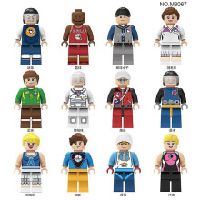 12PCS professional athlete Toy figurine Building block