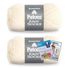 Balcek 2 balen prze Patons Kroy Socks se znackami stehu Bella's Crafts (mueln)