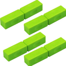 (Green) 4pcs Bounce Bricks, Magnetic Building Blocks, Magnetic Fidget Block Toy, Mini Building Blocks, Fidget Magnetic Spinner, Magic Decompression Toy Tw