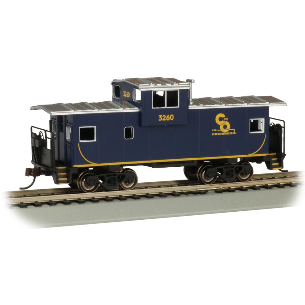 Bachmann  Chesapeake  Ohio 3260  Ho Scale 36 Wide Vision Caboose  Prototypical Dark Blue