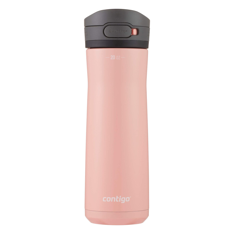 Contigo Jackson Chill 20 Stainless Steel Water Bottle with AUTOPOP Lid  20oz  Pink Lemonade