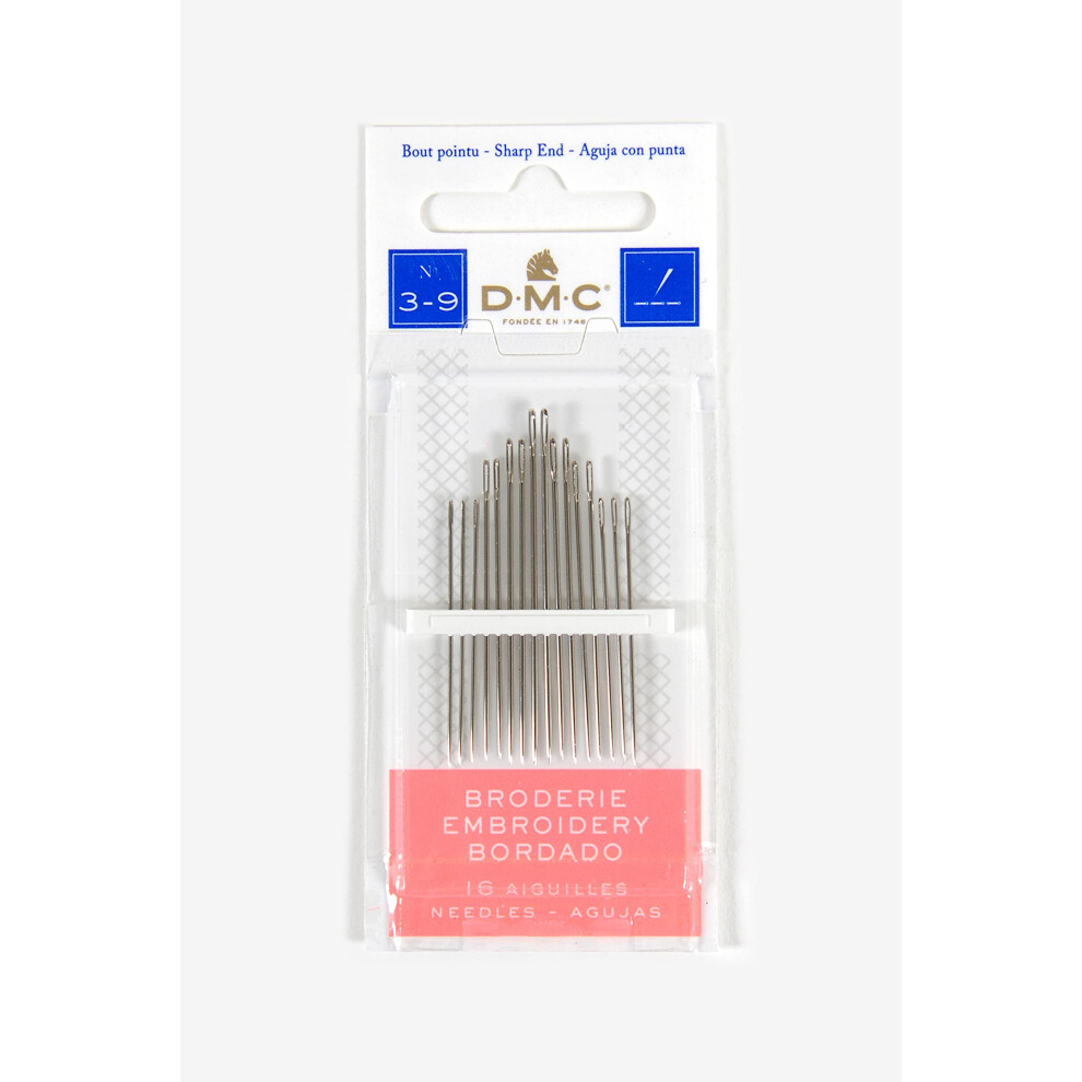 DMC 176539 Embroidery Hand Needles  15Pack  Size 39